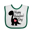 thumbnail image 1 of Inktastic Happy Valentines Day with Dinosaur Silhouette and Heart Boys or Girls Baby Bib, 1 of 4
