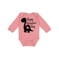 thumbnail image 1 of Inktastic Happy Valentines Day with Dinosaur Silhouette and Heart Boys or Girls Long Sleeve Baby Bodysuit, 1 of 5