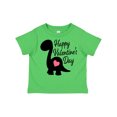 thumbnail image 1 of Inktastic Happy Valentines Day with Dinosaur Silhouette and Heart Boys or Girls Toddler T-Shirt, 1 of 5