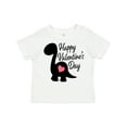 thumbnail image 1 of Inktastic Happy Valentines Day with Dinosaur Silhouette and Heart Boys or Girls Toddler T-Shirt, 1 of 5