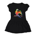 thumbnail image 1 of Inktastic Harlequin Macaw Parrot Girls Toddler Dress, 1 of 4