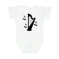 thumbnail image 1 of Inktastic Harp Silhouette Music Boys or Girls Baby Bodysuit, 1 of 5