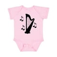 thumbnail image 1 of Inktastic Harp Silhouette Music Boys or Girls Baby Bodysuit, 1 of 5