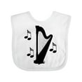 thumbnail image 1 of Inktastic Harp Silhouette Music Gift Boys or Girls Baby Bib, 1 of 4