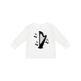 thumbnail image 1 of Inktastic Harp Silhouette Music Gift Boys or Girls Long Sleeve Toddler T-Shirt, 1 of 5