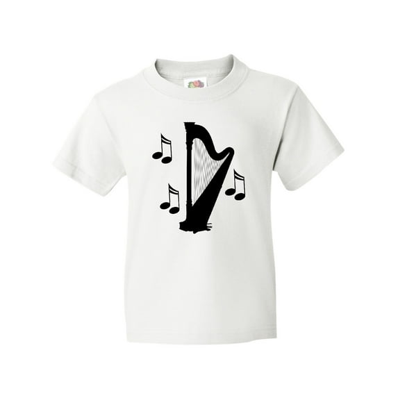 Inktastic Harp Silhouette Music Gift Youth T-Shirt