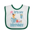 thumbnail image 1 of Inktastic Hatching Dinosaur 1st Birthday Boys or Girls Baby Bib, 1 of 4