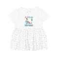 thumbnail image 1 of Inktastic Hatching Dinosaur 1st Birthday Girls Baby Dress, 1 of 5