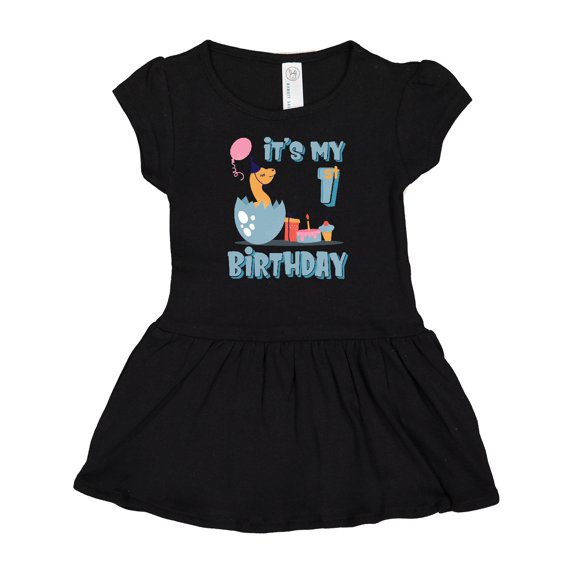 Inktastic Hatching Dinosaur 1st Birthday Girls Baby Dress