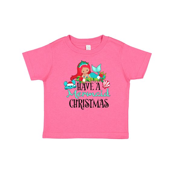 Inktastic Have a Mermaid Christmas with Crab and Seashell Boys or Girls Baby T-Shirt
