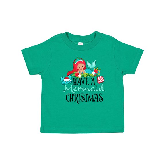 Inktastic Have a Mermaid Christmas with Crab and Seashell Boys or Girls Baby T-Shirt