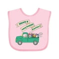 thumbnail image 1 of Inktastic Have a Very Hoppy Easter Green Bunny Truck Boys or Girls Baby Bib, 1 of 4