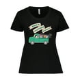 thumbnail image 1 of Inktastic Have a Very Hoppy Easter Green Bunny Truck Women's Plus Size T-Shirt, 1 of 5
