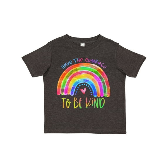 Inktastic Have the Courage to Be Kind Watercolor Rainbow Boys or Girls Toddler T-Shirt