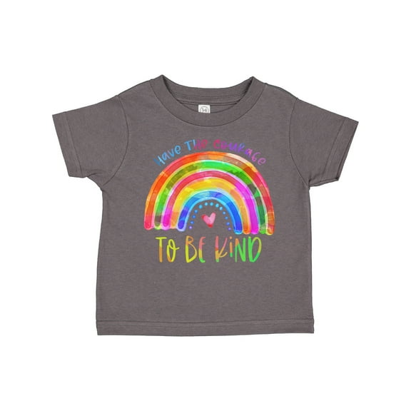Inktastic Have the Courage to Be Kind Watercolor Rainbow Boys or Girls Toddler T-Shirt