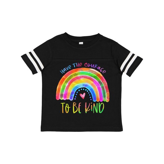 Inktastic Have the Courage to Be Kind Watercolor Rainbow Boys or Girls Toddler T-Shirt