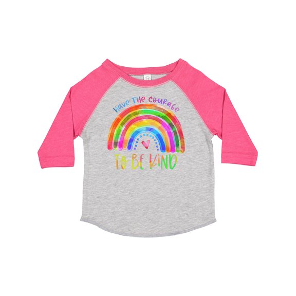 Inktastic Have the Courage to Be Kind Watercolor Rainbow Boys or Girls Toddler T-Shirt