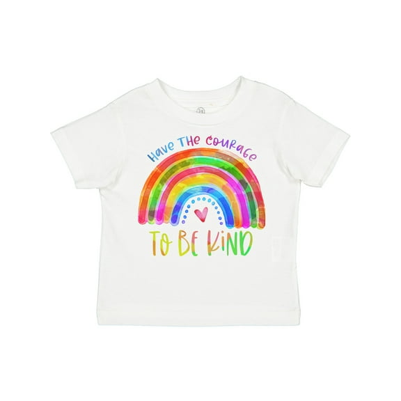 Inktastic Have the Courage to Be Kind Watercolor Rainbow Boys or Girls Toddler T-Shirt