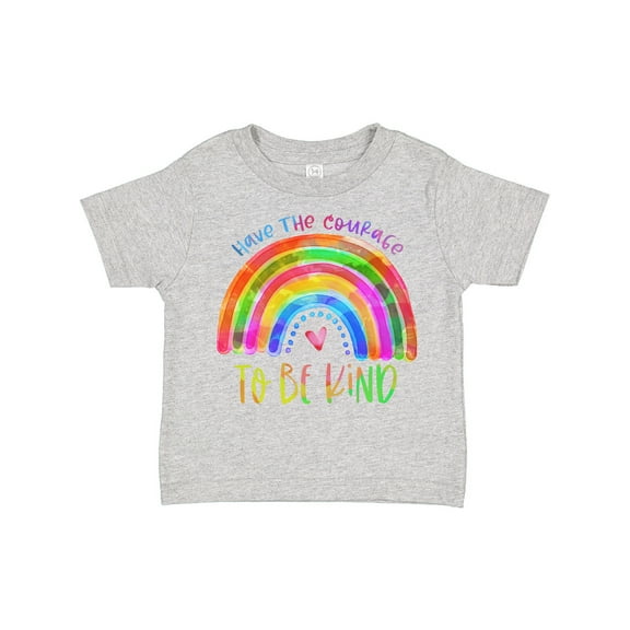 Inktastic Have the Courage to Be Kind Watercolor Rainbow Boys or Girls Toddler T-Shirt