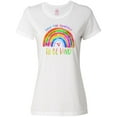 thumbnail image 1 of Inktastic Have the Courage to Be Kind Watercolor Rainbow Women's T-Shirt, 1 of 5