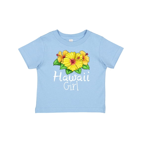 Inktastic Hawaii Girl Hibiscus Flowers Girls Baby T-Shirt