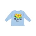thumbnail image 1 of Inktastic Hawaii Girl Hibiscus Flowers Girls Long Sleeve Toddler T-Shirt, 1 of 5