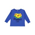 thumbnail image 1 of Inktastic Hawaii Girl Hibiscus Flowers Girls Long Sleeve Toddler T-Shirt, 1 of 5
