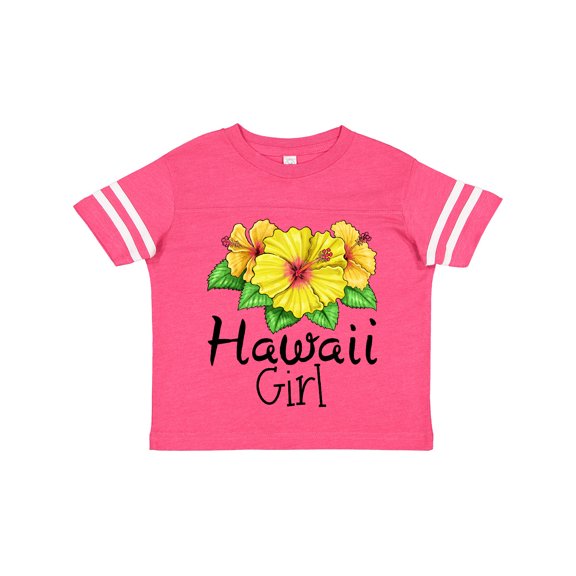 Inktastic Hawaii Girl Hibiscus Flowers Girls Toddler T-Shirt