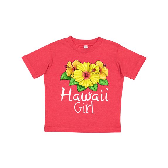 Inktastic Hawaii Girl Hibiscus Flowers Girls Toddler T-Shirt