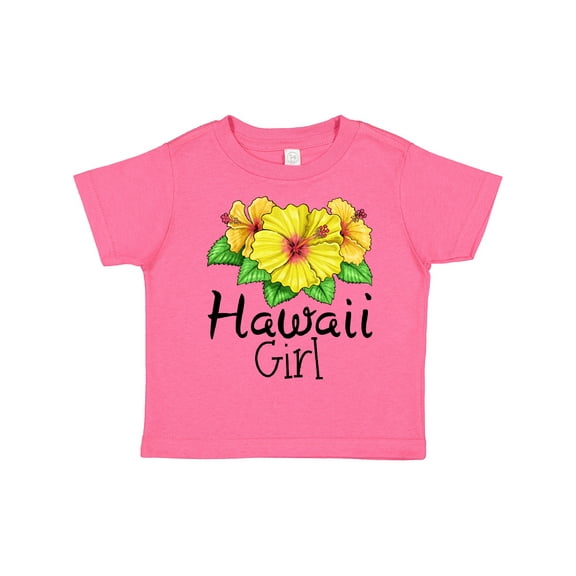 Inktastic Hawaii Girl Hibiscus Flowers Girls Toddler T-Shirt