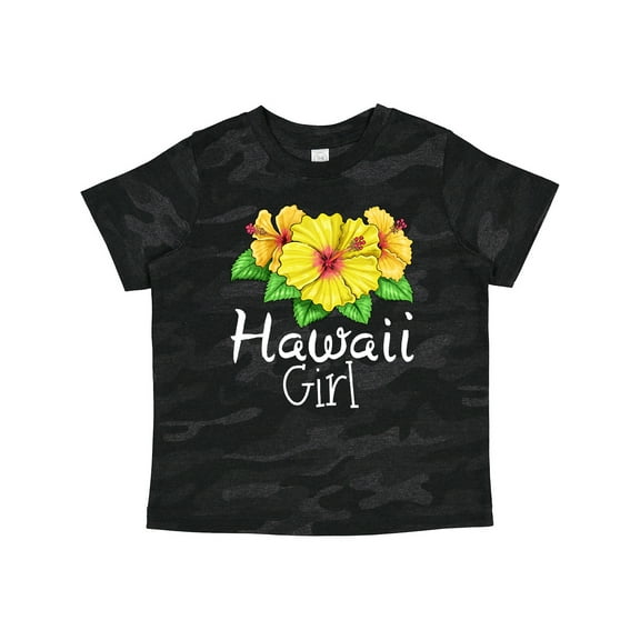Inktastic Hawaii Girl Hibiscus Flowers Girls Toddler T-Shirt