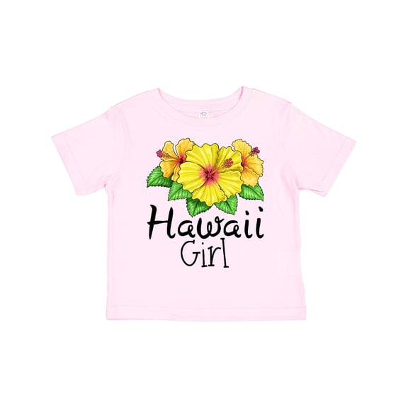 Inktastic Hawaii Girl Hibiscus Flowers Girls Toddler T-Shirt