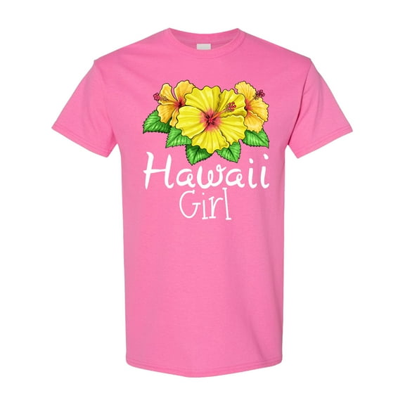 Inktastic Hawaii Girl Hibiscus Flowers T-Shirt