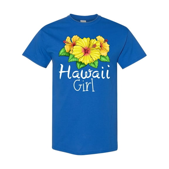 Inktastic Hawaii Girl Hibiscus Flowers T-Shirt