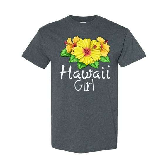 Inktastic Hawaii Girl Hibiscus Flowers T-Shirt