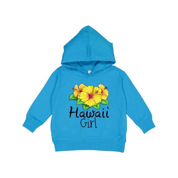 Inktastic Hawaii Girl Hibiscus Flowers Toddler Hoodie