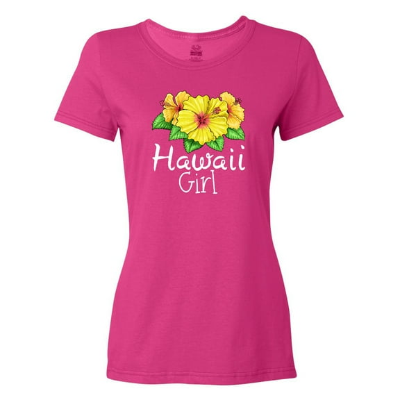 Inktastic Hawaii Girl Hibiscus Flowers Women's T-Shirt