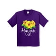 thumbnail image 1 of Inktastic Hawaii Girl Hibiscus Flowers Youth T-Shirt, 1 of 5