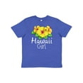 thumbnail image 1 of Inktastic Hawaii Girl Hibiscus Flowers Youth T-Shirt, 1 of 5