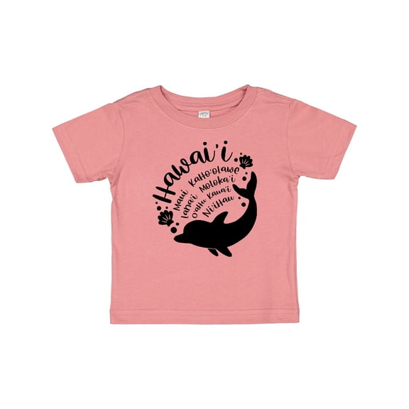 Inktastic Hawaii Islands with Dolphin Boys or Girls Baby T-Shirt