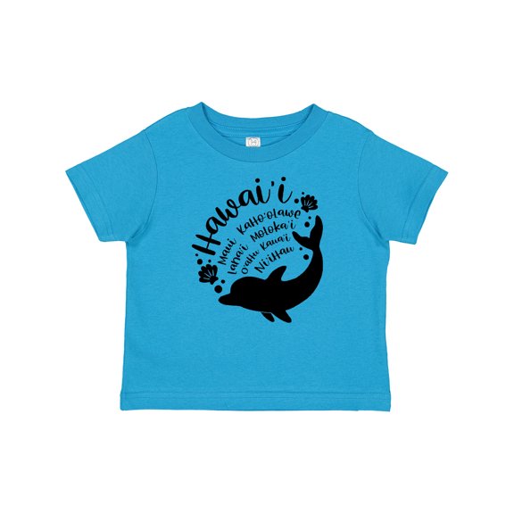 Inktastic Hawaii Islands with Dolphin Boys or Girls Baby T-Shirt
