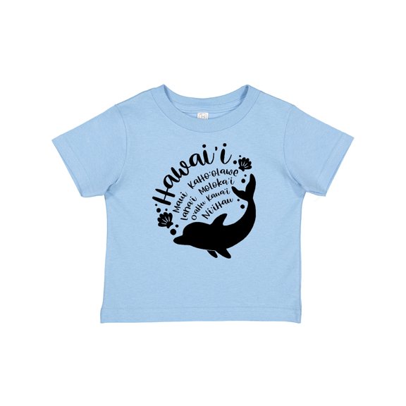 Inktastic Hawaii Islands with Dolphin Boys or Girls Baby T-Shirt