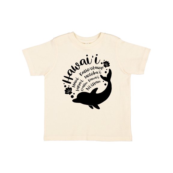 Inktastic Hawaii Islands with Dolphin Boys or Girls Toddler T-Shirt