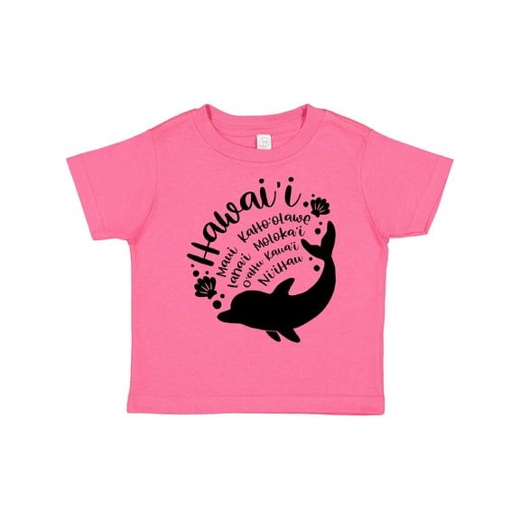 Inktastic Hawaii Islands with Dolphin Boys or Girls Toddler T-Shirt