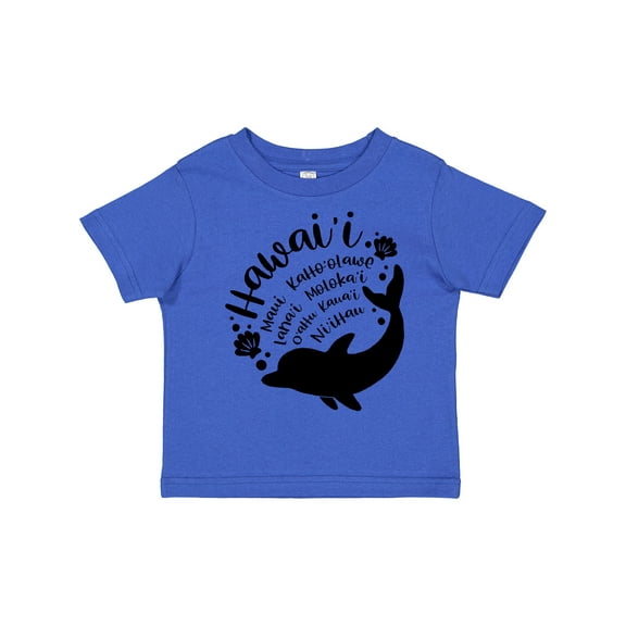 Inktastic Hawaii Islands with Dolphin Boys or Girls Toddler T-Shirt