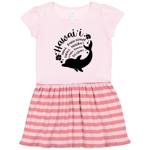 Inktastic Hawaii Islands with Dolphin Gift Toddler Girl Dress