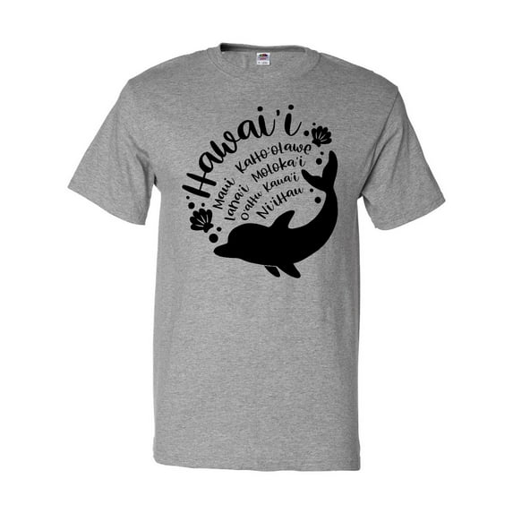 Inktastic Hawaii Islands with Dolphin T-Shirt