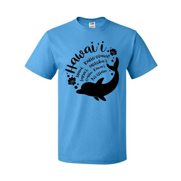 Inktastic Hawaii Islands with Dolphin T-Shirt