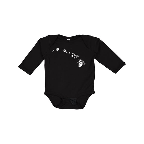 Inktastic Hawaii Silhouette Mandala Boys or Girls Long Sleeve Baby Bodysuit