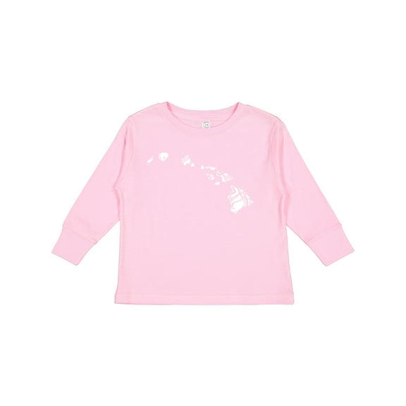 Inktastic Hawaii Silhouette Mandala Boys or Girls Long Sleeve Toddler T-Shirt